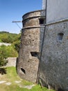 Massive bastion at Cerveny Kamen Castle Royalty Free Stock Photo